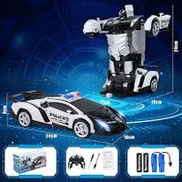 Carro Transformer Robot Juguete Interactivo Niños Transformable Control Remoto