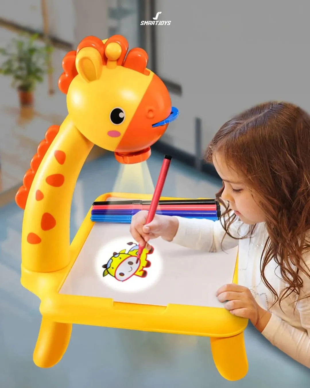 Proyector educativo de dibujo para niños Amarillo