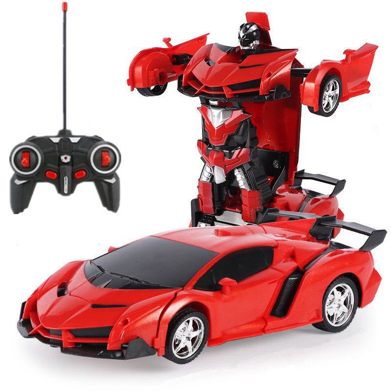 Carro Transformer Robot Juguete Interactivo Niños Transformable Control Remoto