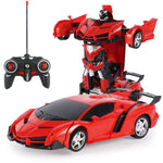 Carro Transformer Robot Juguete Interactivo Niños Transformable Control Remoto