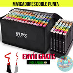 MARCADORES 2EN1 ESTUCHE DE 60 PCS.+ ENVIO GRATIS 🎁