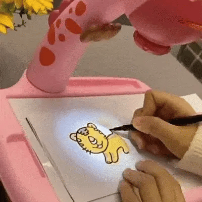 Proyector educativo de dibujo para niños Rosado